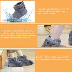 ZJchao heated boots in winter indoor setting for all-day comfort