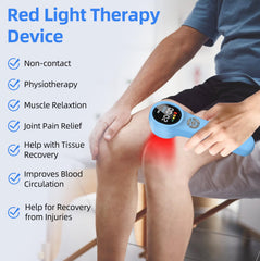 ZJKC red light therapy device side view highlighting its portable form.
