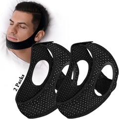 Znvyxhom anti-snore chin strap pack view shows secure night wear