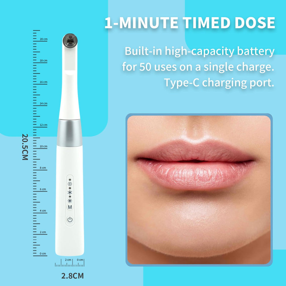 Zobosin portable rechargeable wand keeps therapy within reach anywhere.