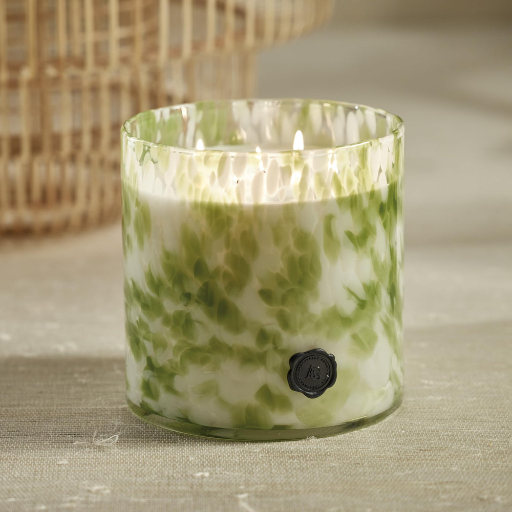 Zodax Apothecary Guild 5-wick setup fuels long-lasting ambiance.