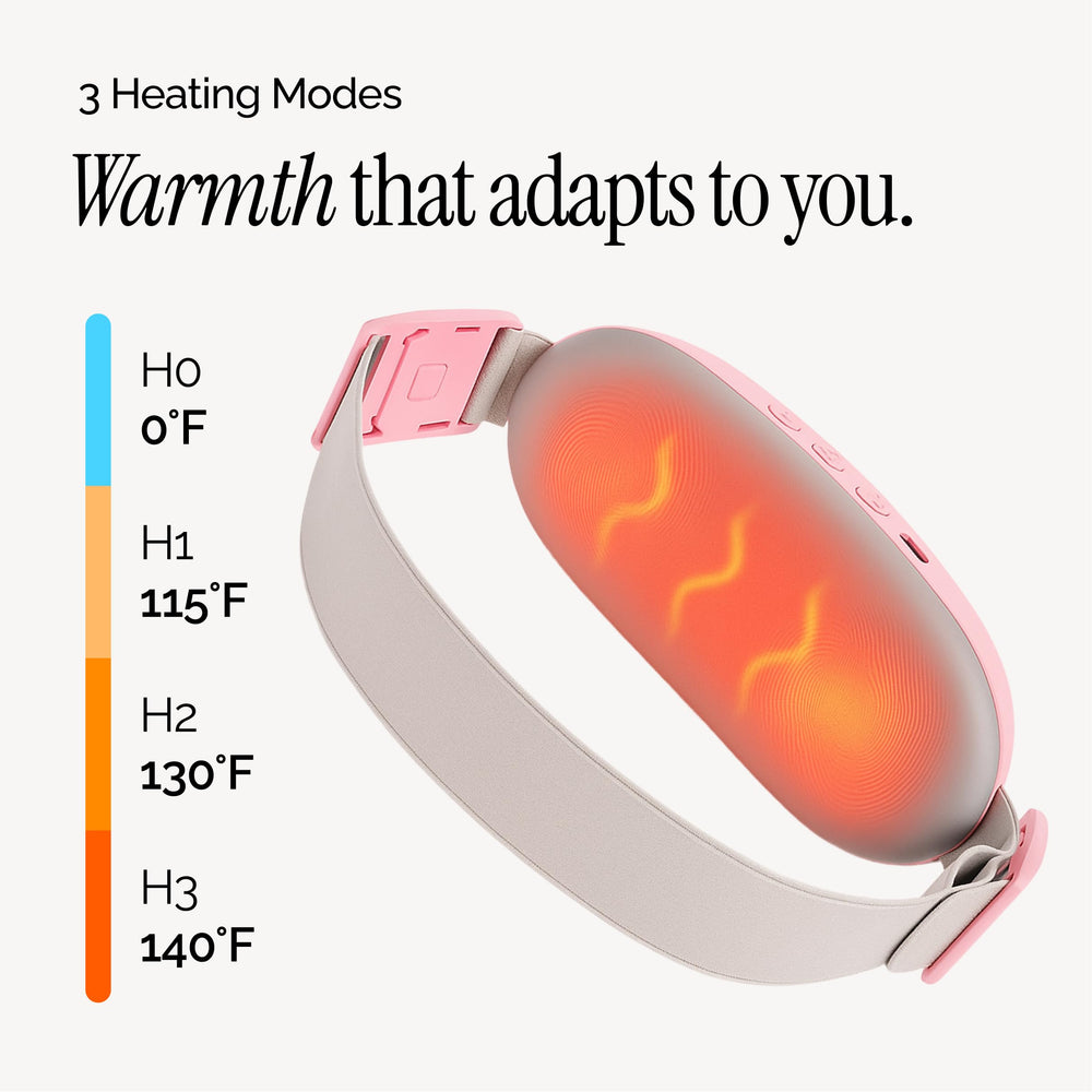 Zolly heat and massage close-up showing targeted relief