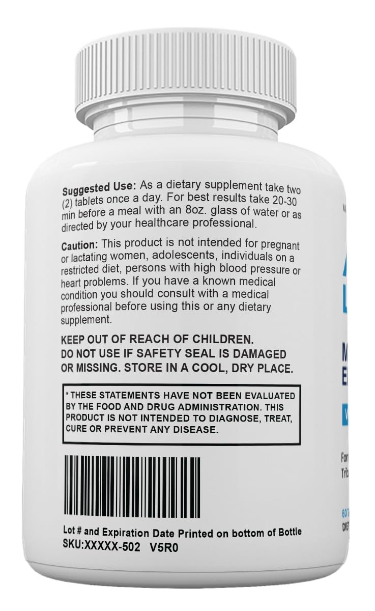 Zonata Alpha Labs 60 tablets bottle suitable for convenient on-the-go supplementation