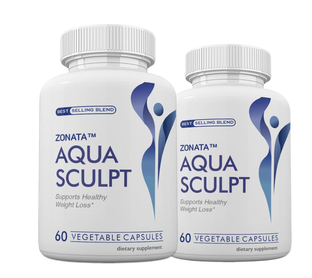 Zonata Aqua Capsules bottle shows the advanced formula for daily wellness support
