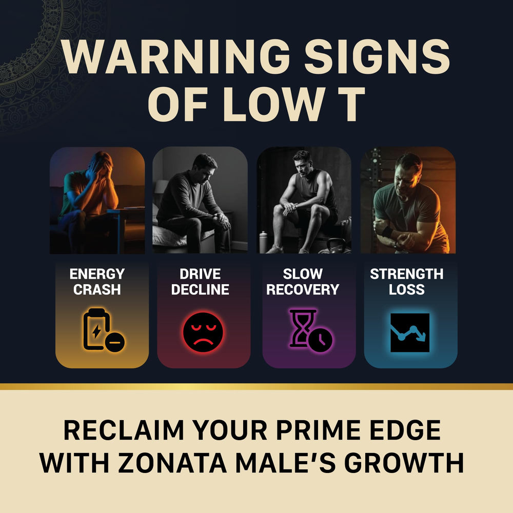 Zonata Males premium ingredients visual underscoring careful formulation for men.