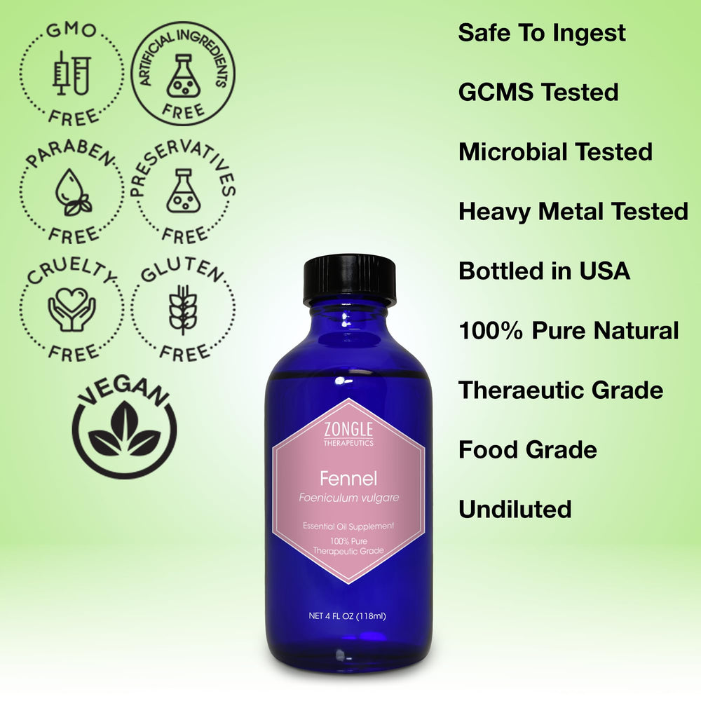 Zongle Fennel Essential Oil kitchen drops add fresh herbal flavor to dishes.