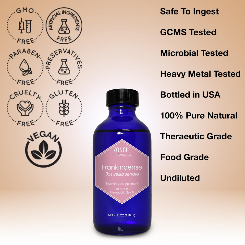 Zongle Therapeutics frankincense oil ingredients feature Boswellia Serrata resin