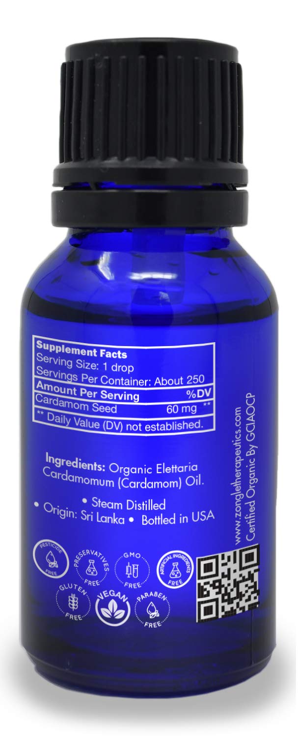 Zongle Therapeutics cardamom oil used for massage and relaxation.