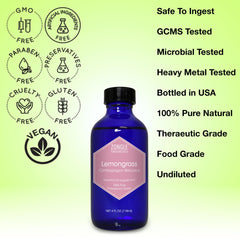 Zongle Therapeutics lemongrass oil diffuser ready aroma for diffusion.