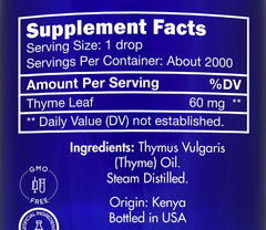 Zongle Therapeutics Thyme Oil pour-over dish highlights direct flavor boost for sauces and marinades