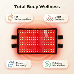 Large-size wrap on the waist providing comfortable full-area therapy.