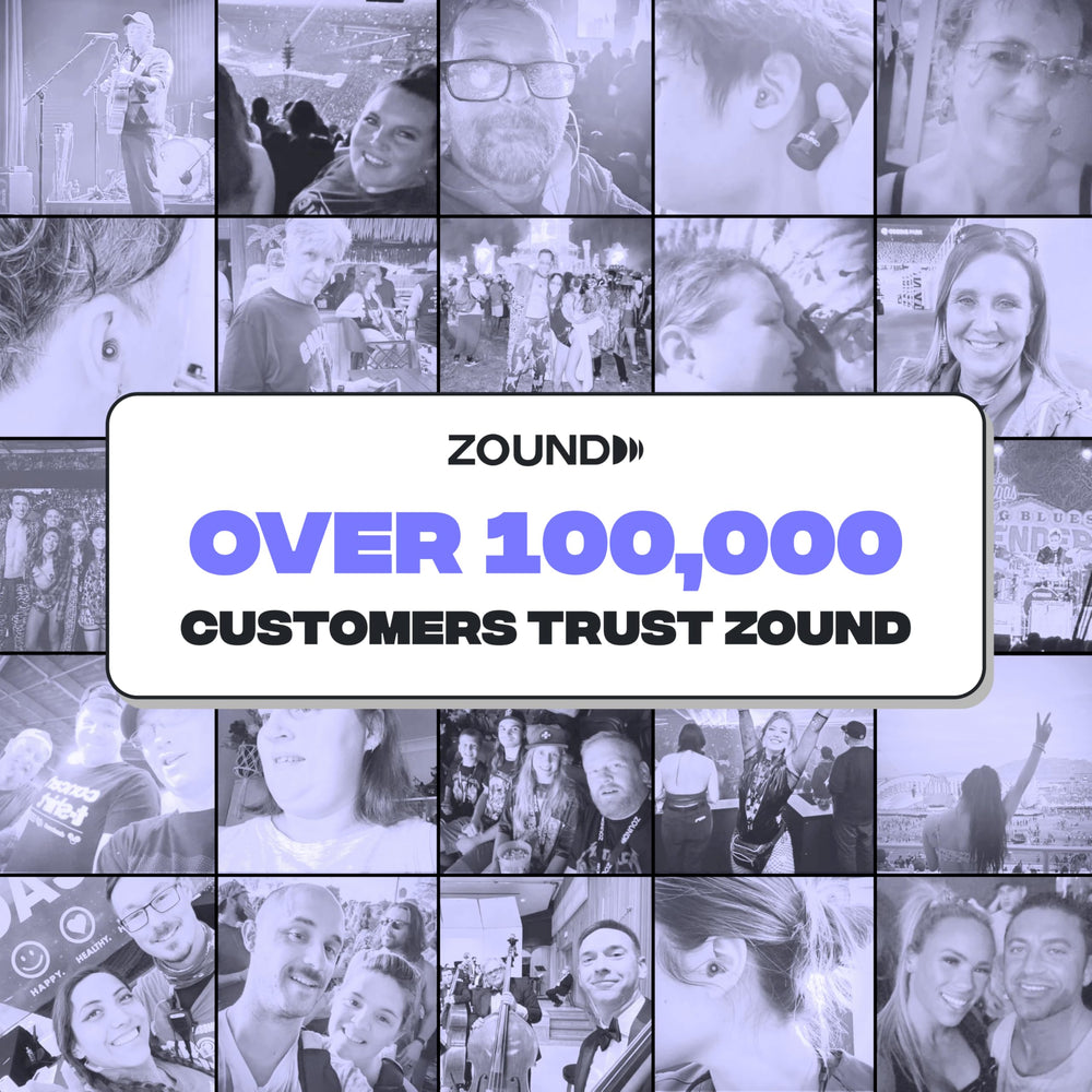 Zound earplugs women's fit ensures comfortable protection during concerts.