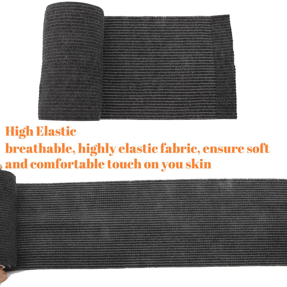 ZOVAREGE self-adhesive wrap tears by hand, no scissors needed