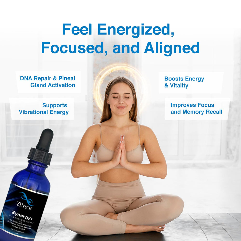 Amber Zynergy Plus bottle on a shelf with mineral-rich profile