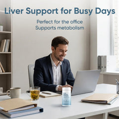 ZRRTXV Digestive Wellness visuals imply better comfort after meals with liver support.