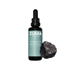Zuma Nutrition High Himalayan Shilajit bottle showing premium packaging for daily wellness.