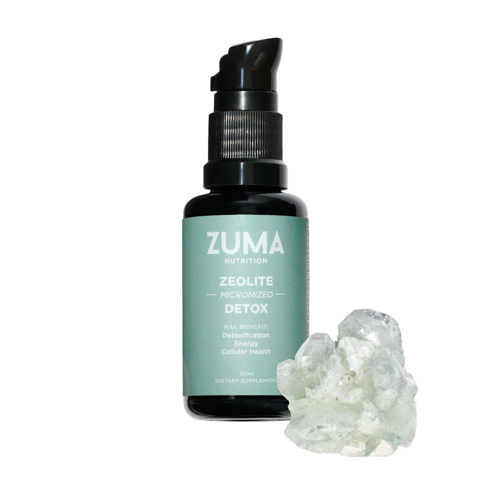 Zuma Nutrition Zeolite Micronized Liquid Tonic bottle ready for daily use