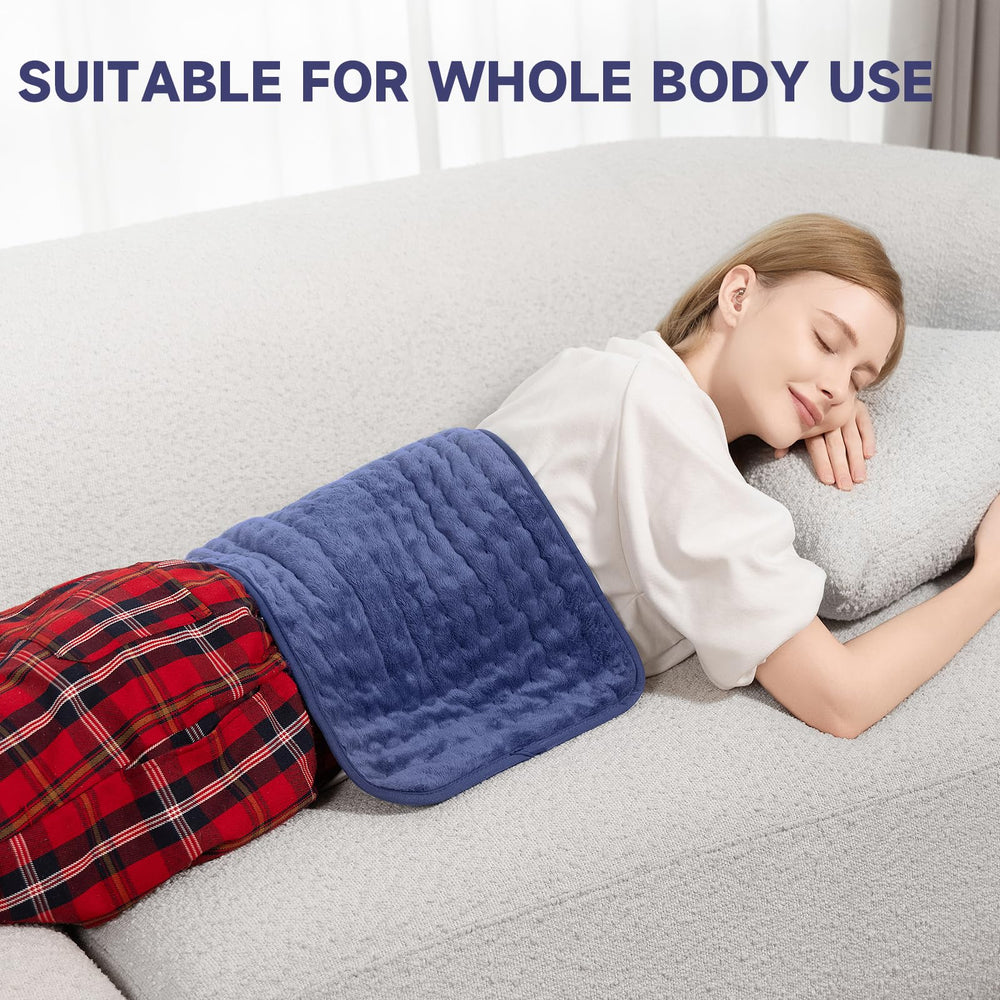 ZUODUN heating pad applied to knee offering gentle heat for fatigue relief.
