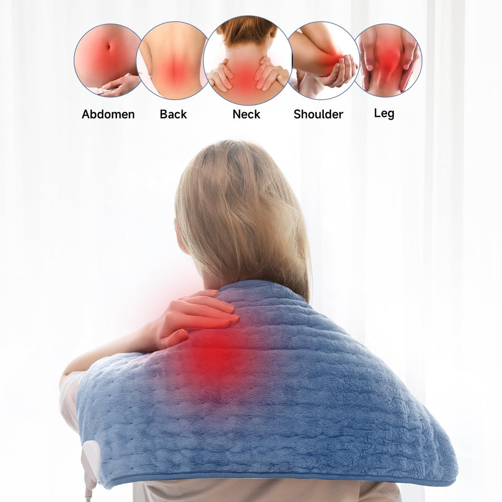 ZUODUN heating pad close-up of soft fabric for comfortable use.