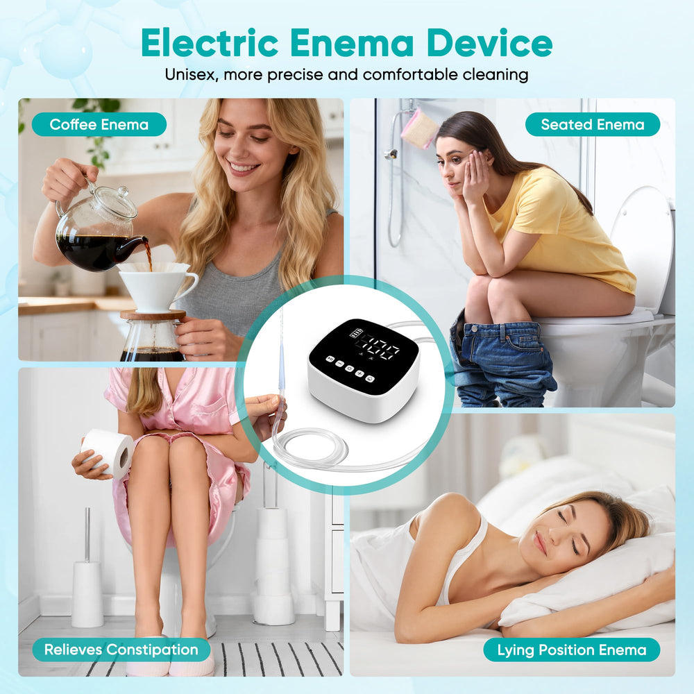 ZUOHE enema kit compact design for home or travel storage.