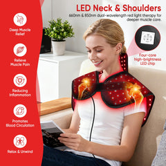 ZUOHE shoulder-wrap with timer remote enables convenient home therapy sessions.