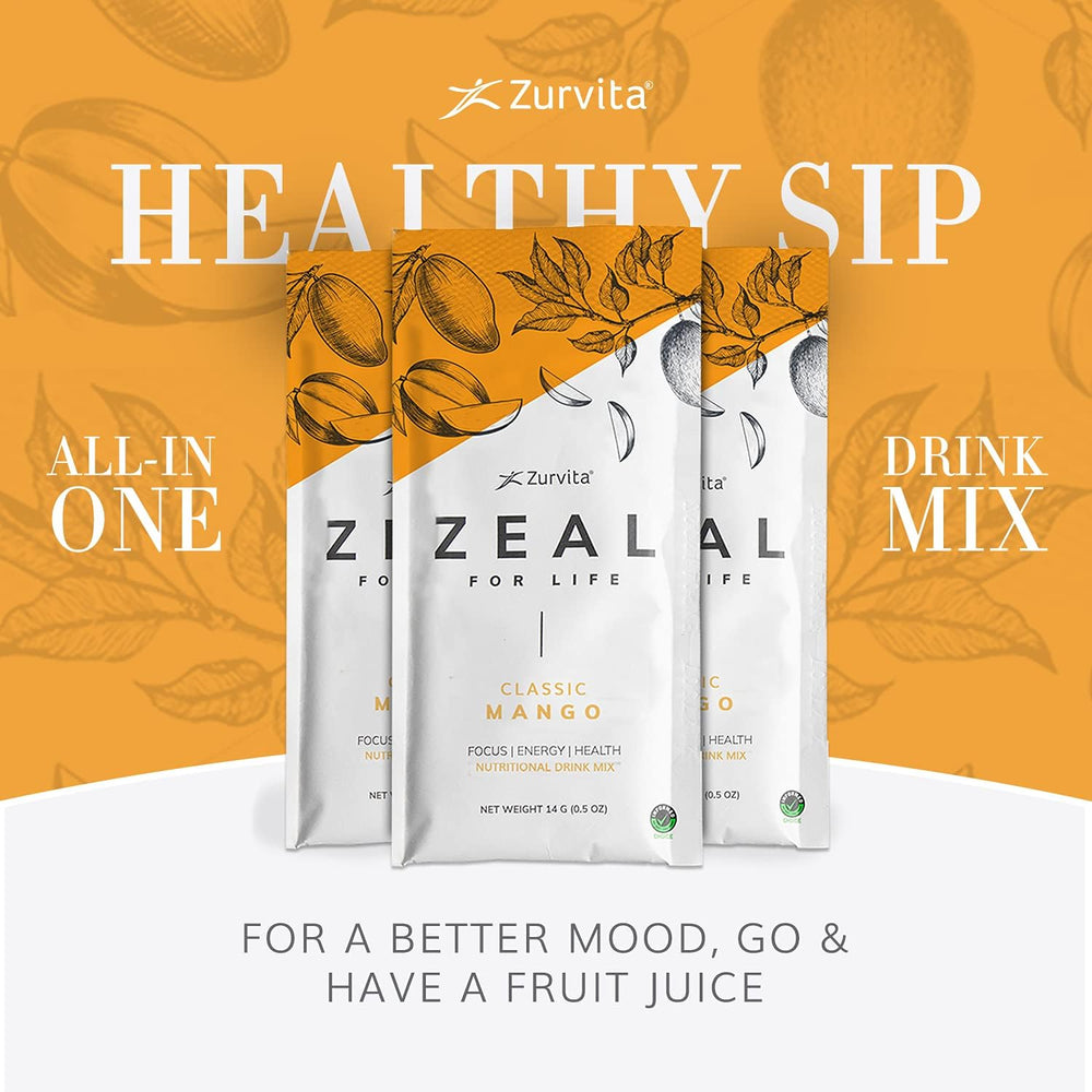 Zurvita Zeal for Life Mango daily routine image for sustained energy and focus.