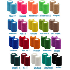 Zwealthygift 40-pack colorful wraps offering bulk color options for flexibility.