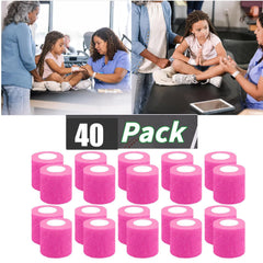 Zwealthygift breathable nonwoven pink bandage wrap keeps skin cool during activity