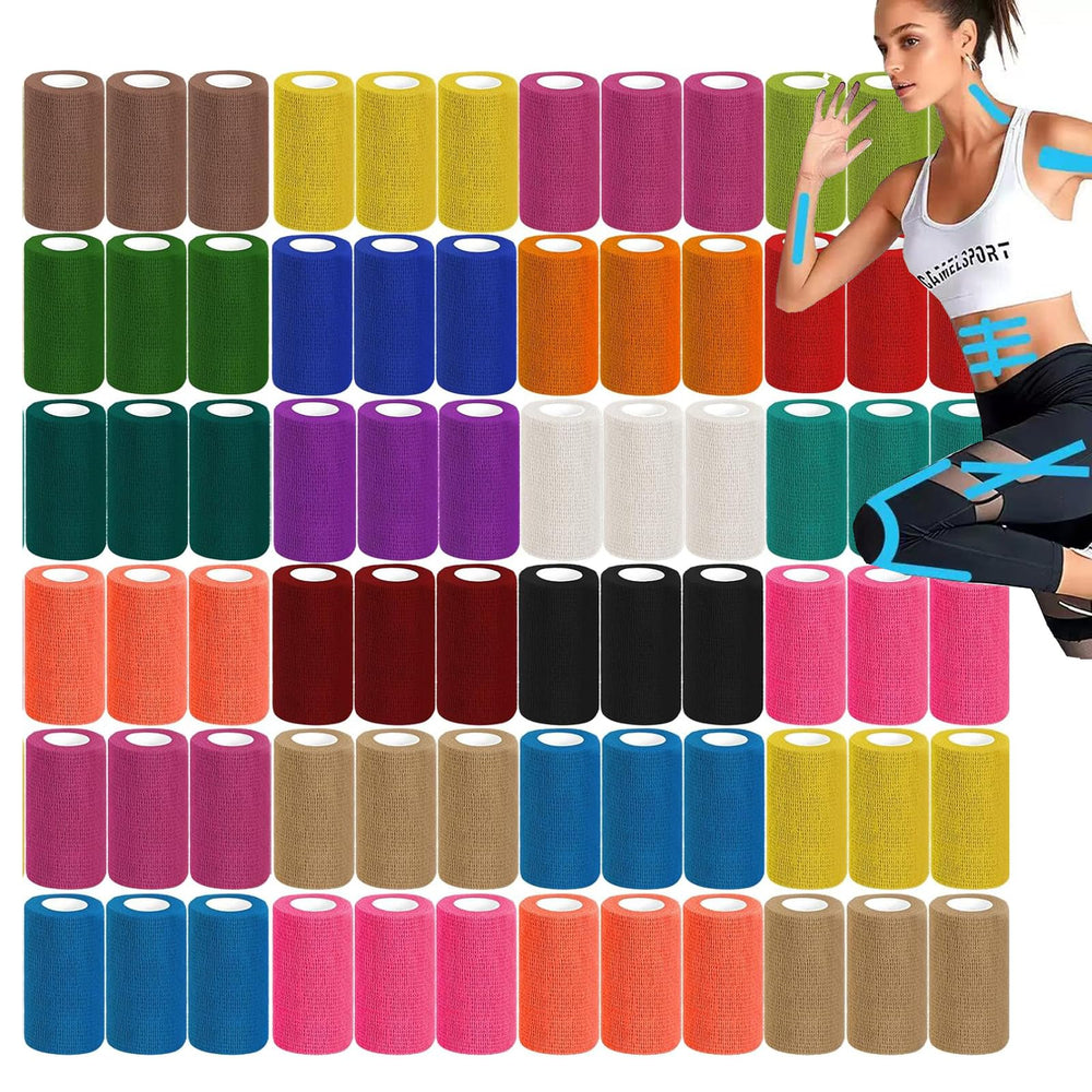 Zwealthygift colorful bandage wrap roll 4in offers flexible support for active days