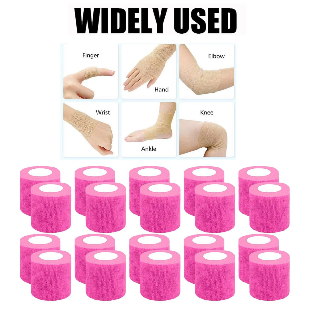 Zwealthygift pink sports wrap suitable for wrists and ankles during workouts