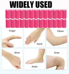 Zwealthygift pink vet wrap for dogs and cats with gentle adhesion