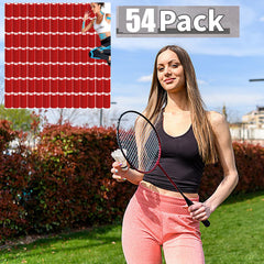 Zwealthygift red self-adhesive bandage wrap secures a wrist wrap without slipping.