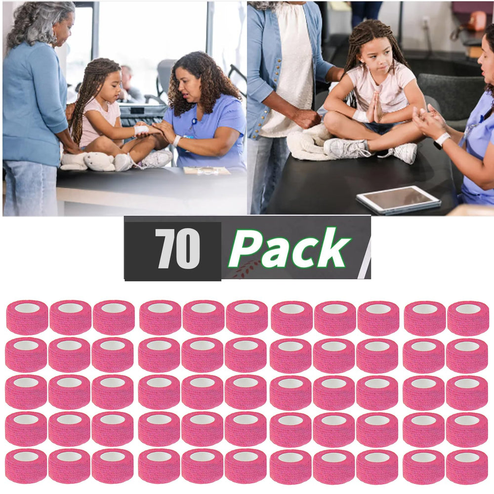 Zwealthygift self-adhesive bandage wrap close-up highlighting breathable fabric