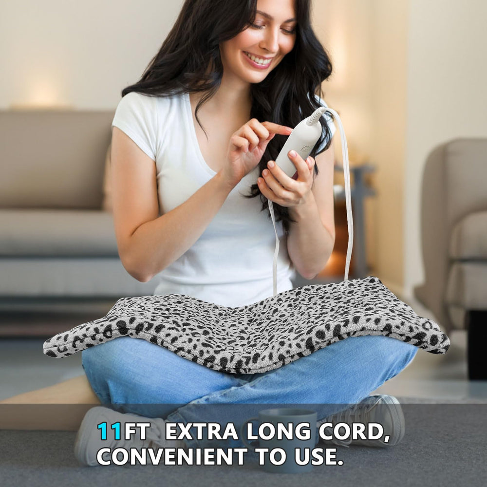 ZXU heating pad in 12x24 size ideal for back and shoulders.