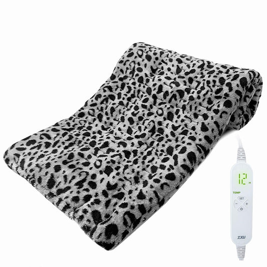 ZXU heating pad close-up of ultra-soft microplush fabric delivering gentle warmth.