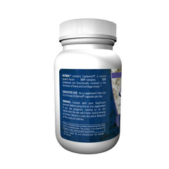 Close-up of Ostinol label highlighting Cyplexinol ingredient details