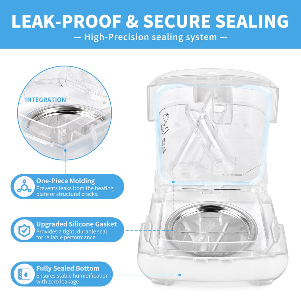 ZYG 380ml capacity supports longer CPAP sessions with fewer refills.