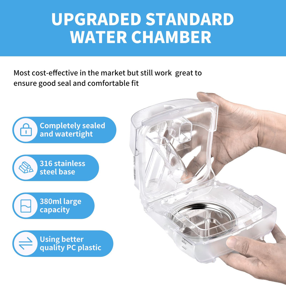ZYG water chamber sealed design helps prevent leaks during use.