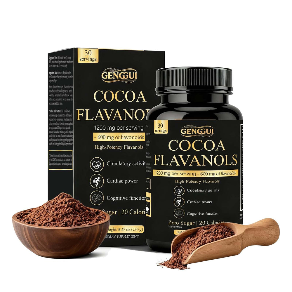 ZYGCDZ high-flavanol cocoa powder bottle with rich flavor for daily energy