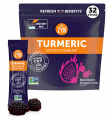ZYN blackberry dragon fruit electrolyte drink mix packets for on-the-go hydration.