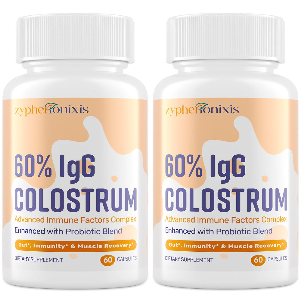 Zypherionixis bovine colostrum bottle — Swiss quality for daily immune support
