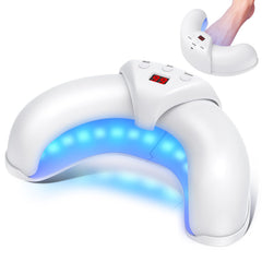 Clear steps to clean nails insert hands and follow program.