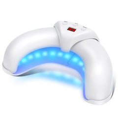 ZZP toenail fungus device in home treatment setup showing all nails