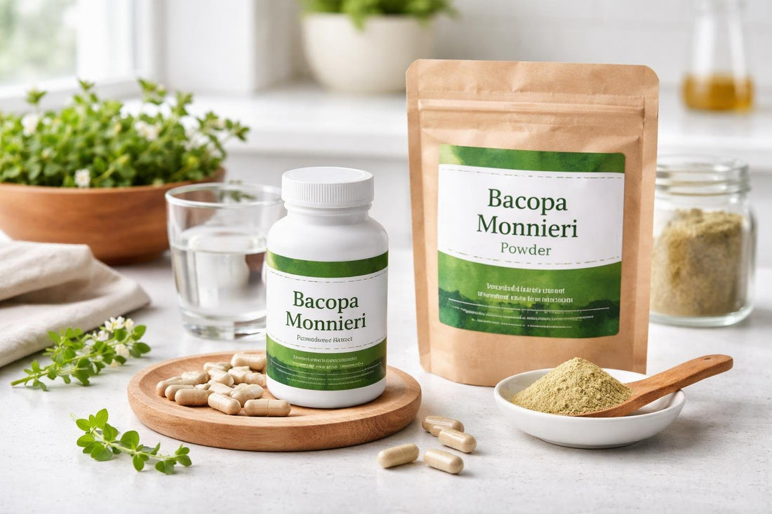 Bacopa monnieri capsules and powder options in Canada