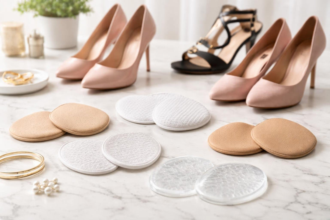 assorted ball of foot cushions for high heels