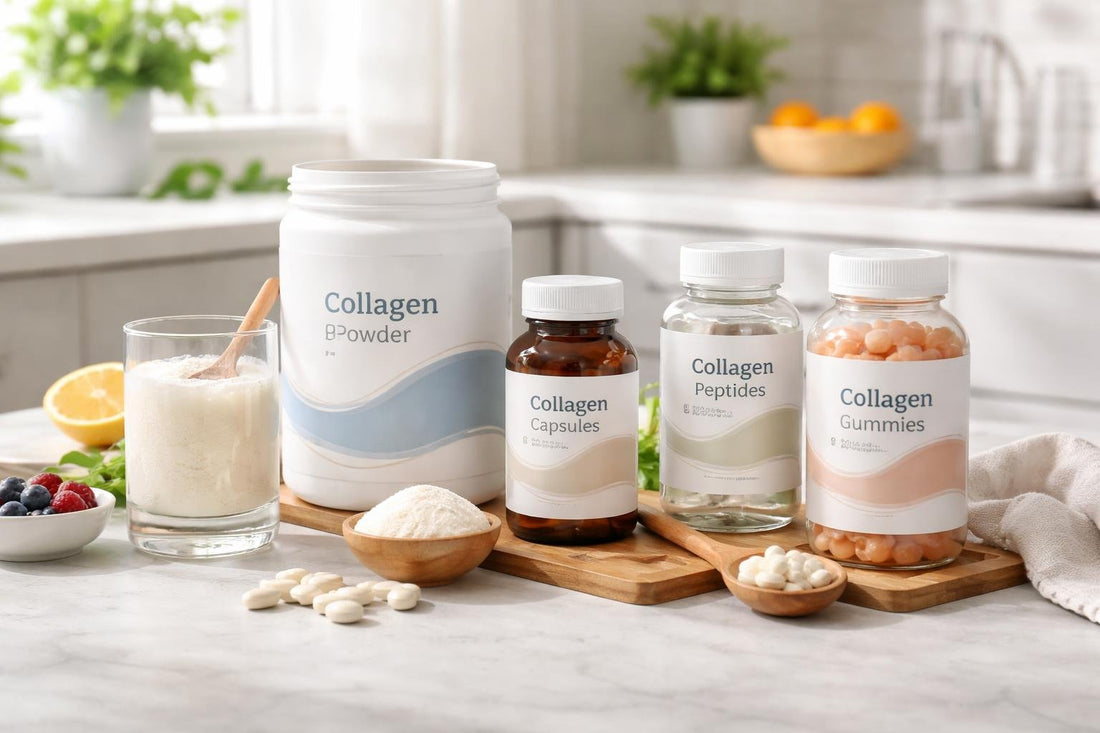 Beginner choosing collagen powder and capsules in Canada