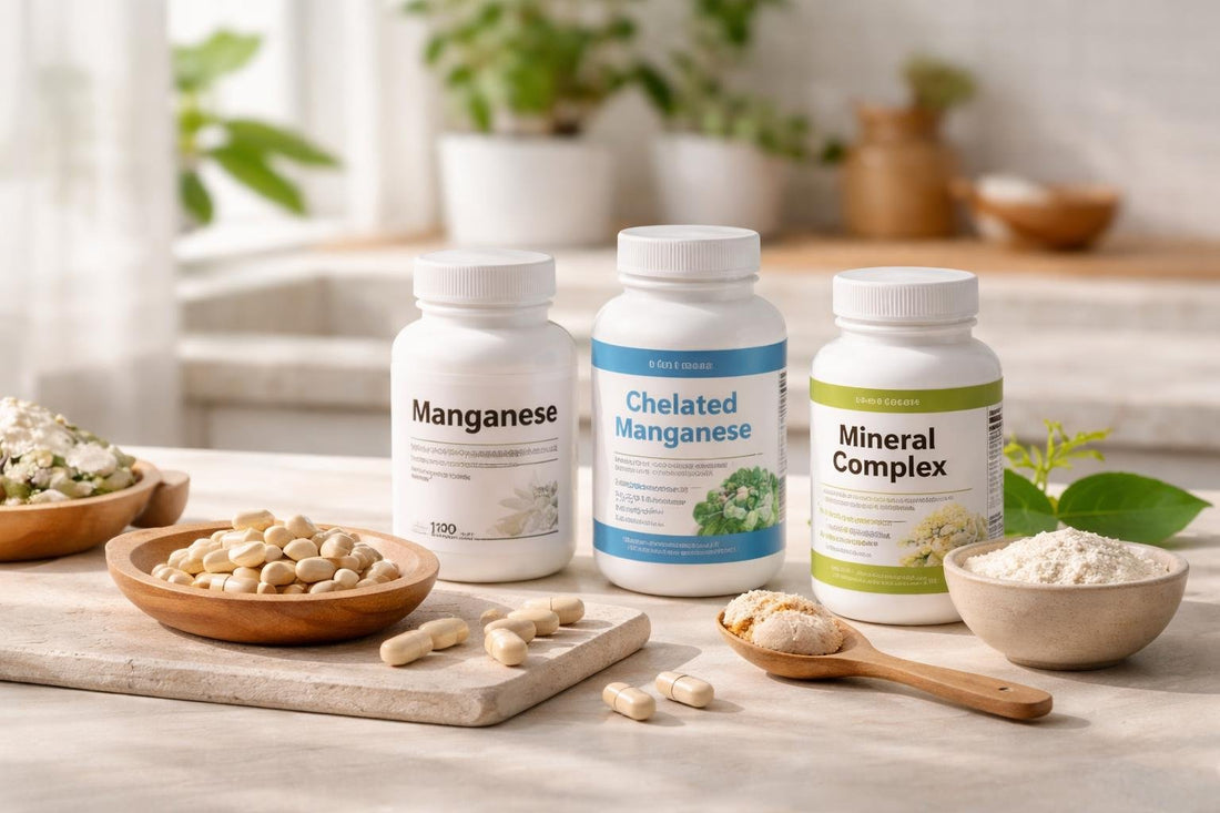 Budget-friendly manganese supplement capsules and mineral blends