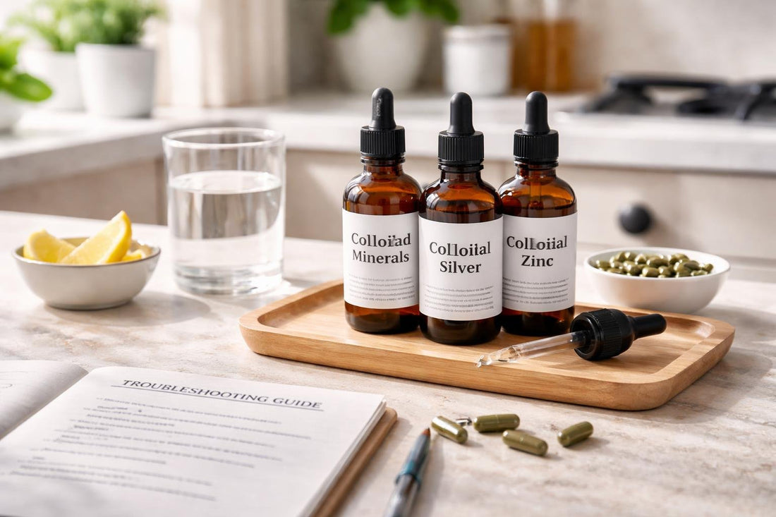 colloidal mineral supplement bottles and troubleshooting guide