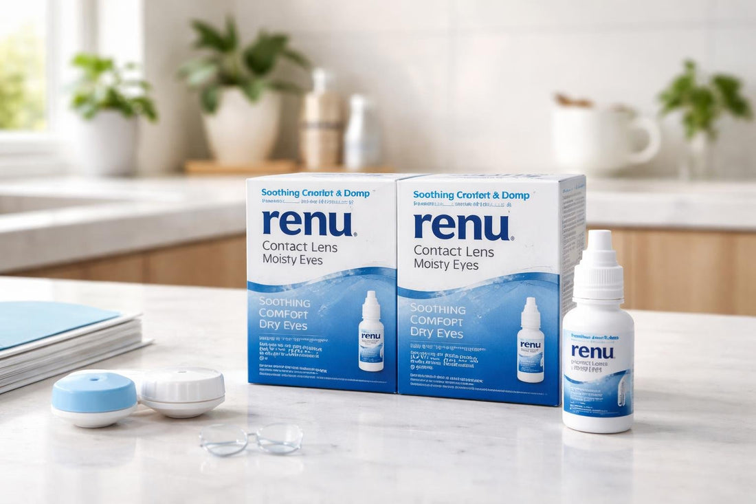 Contact lens rewetting drops and packaging for sensitive eyes