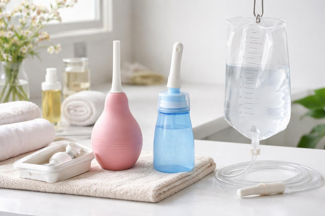 Travel and beginner feminine douche enema kit